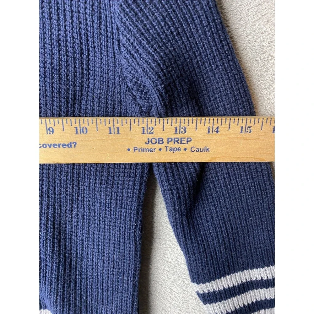 Standard Blues Kids Sweater Navy Size 4 Striped Knit Pullover